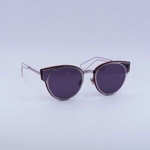 Dior DIORSCULPT 0R7U C6 Sunglasses Lilac Cat Eye Frame, Dark Purple Lenses